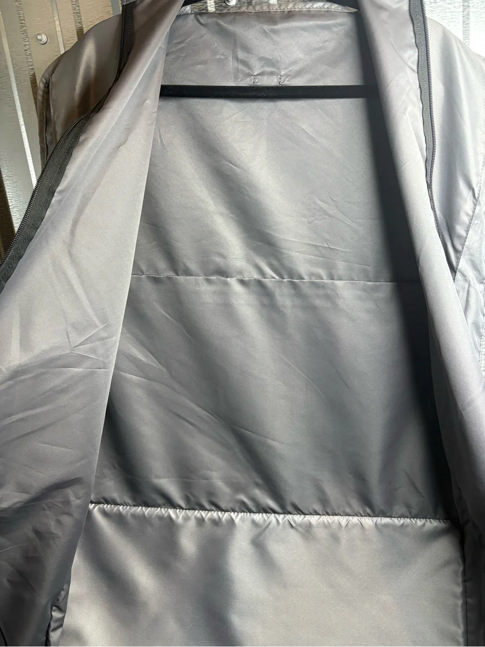 Tumi Two-Tone Gray and White Toiletry Pouch plus Garment bag